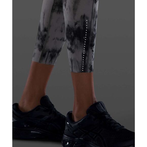 LULULEMON Fast and Free Tight II 25" Sz 4 Game Day Dark Chrome Black Multi - Picture 5 of 11